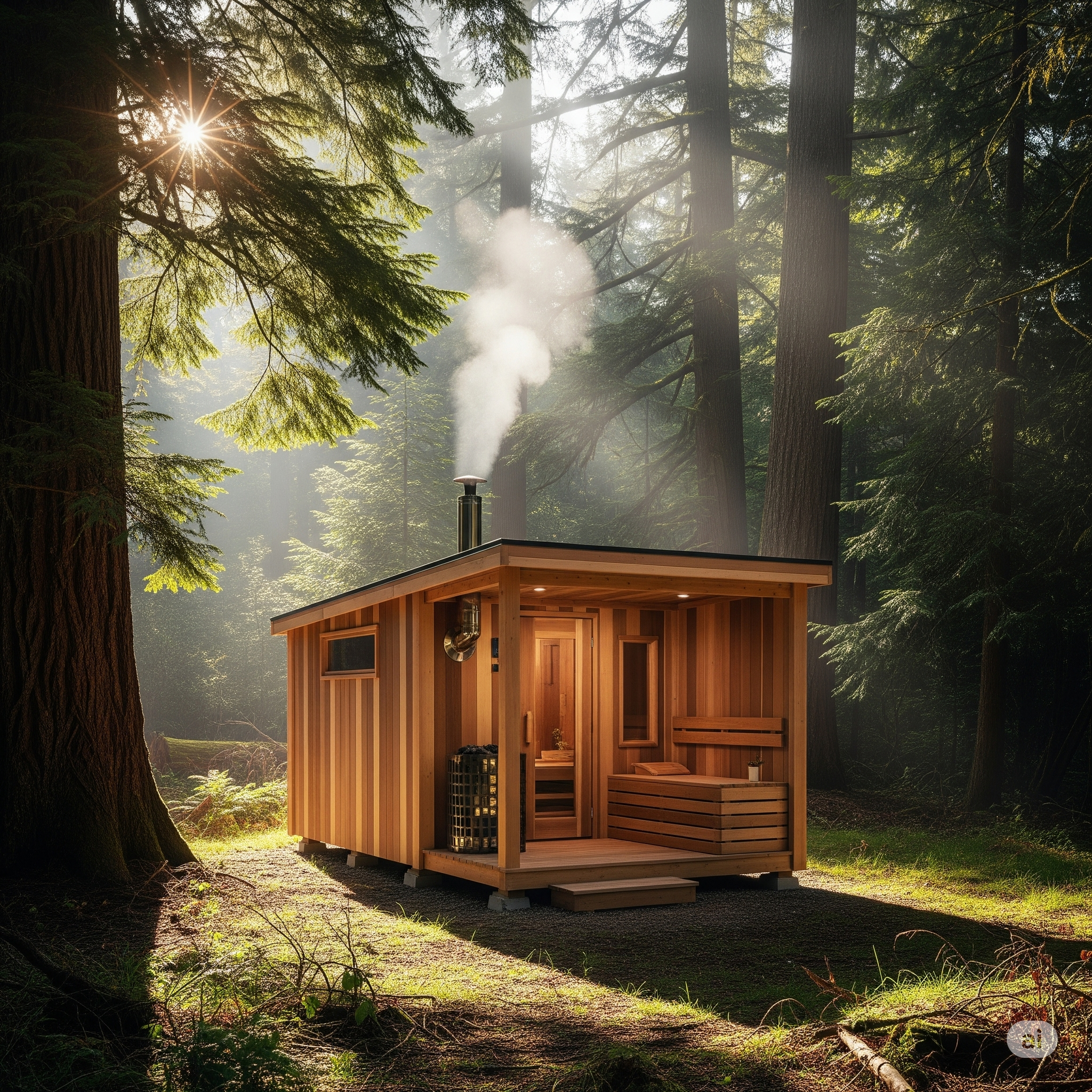 森のサウナ